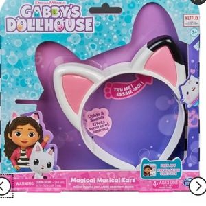Gabby's Dollhouse MAGICAL MUSICAL EARS Cat LIGHTS & SOUNDS HEADBAND 2021 New